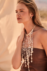Savannah Fringe Statement Necklace