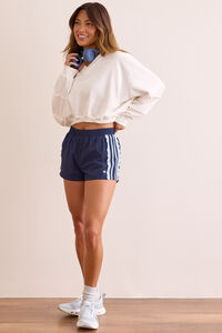 Retro Run Crochet Stripe Short